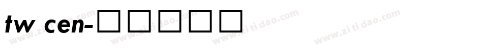 tw cen字体转换